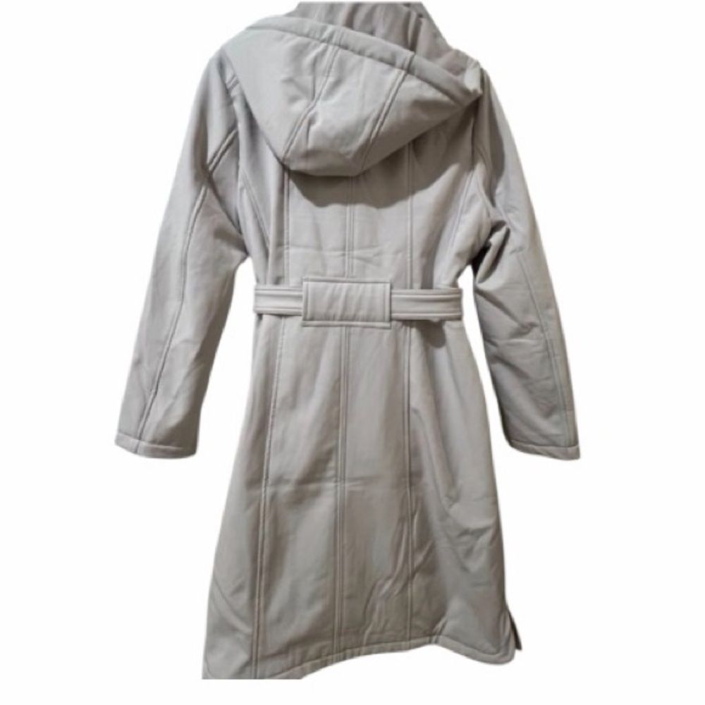 Rebecca Minkoff Cream Trench Coat Sz XL NWT - Picture 3 of 7